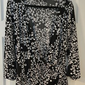 Jennifer Lopez Monochrome Patterned Dress